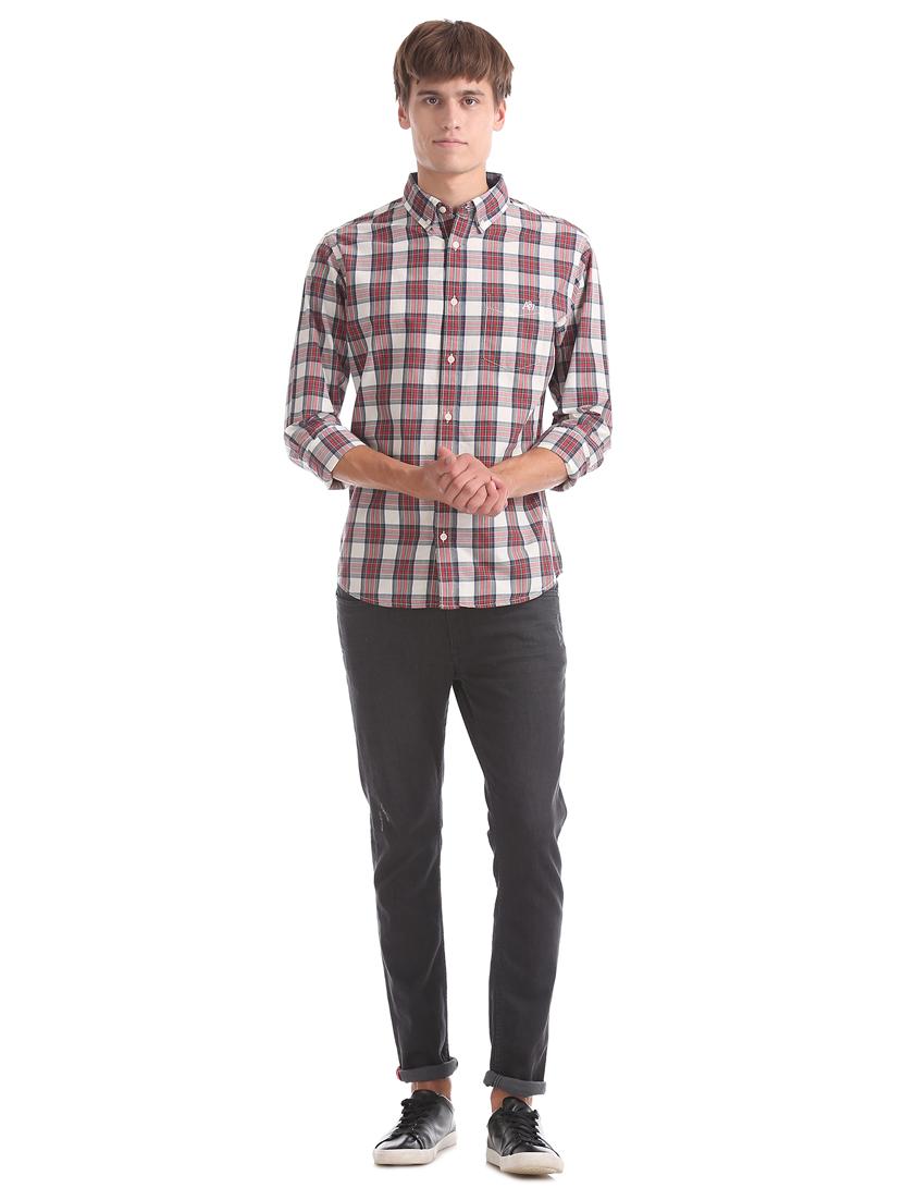 multi colored checkered casual shirt - 17728555 - Standard Image - 3