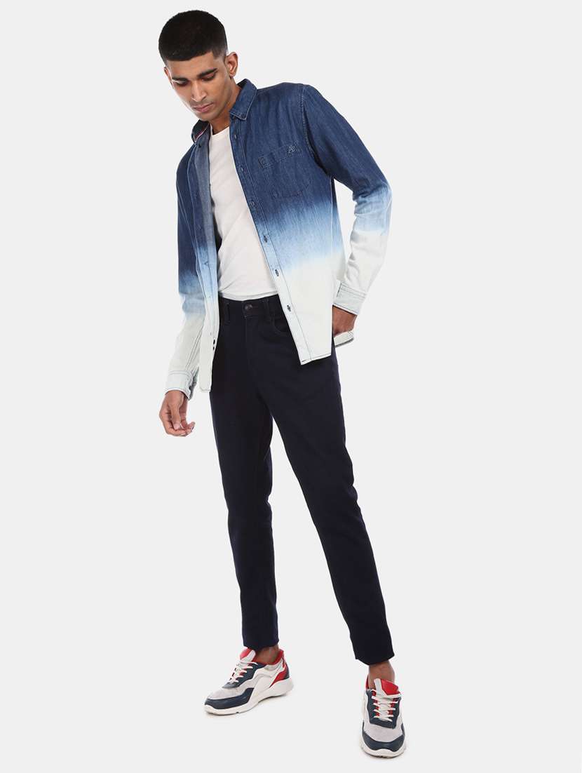 blue ombre casual shirt - 17728728 -  Standard Image - 3