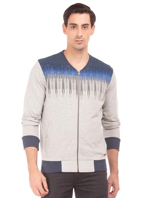 beige printed sweatshirt - 17729101 - Standard Image - 0