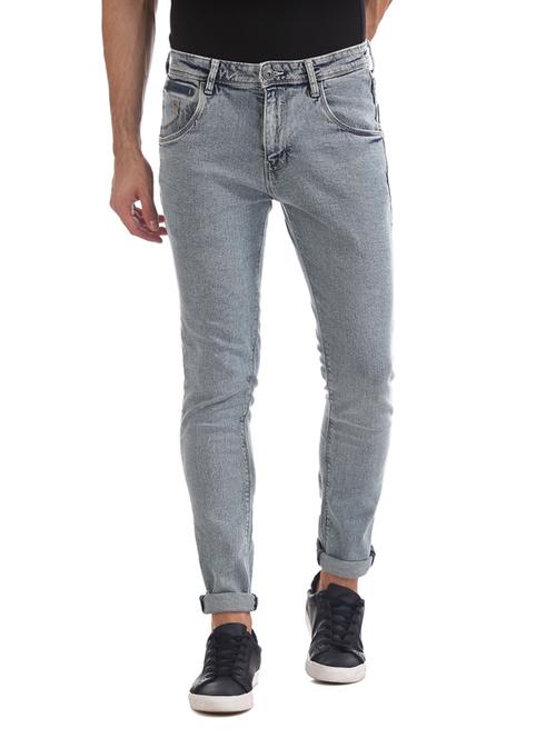 grey plain denim jeans  - 17731773 -  Standard Image - 0