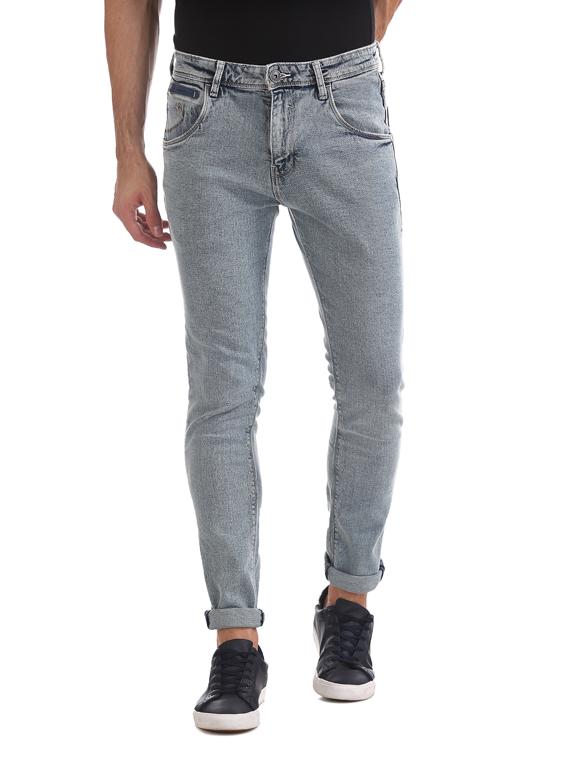 grey plain denim jeans  - 17731773 -  Zoom Image - 0