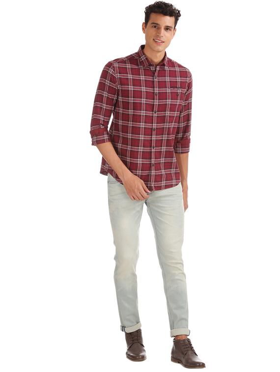 blue heavy washed denim jeans - 17731800 - Standard Image - 3