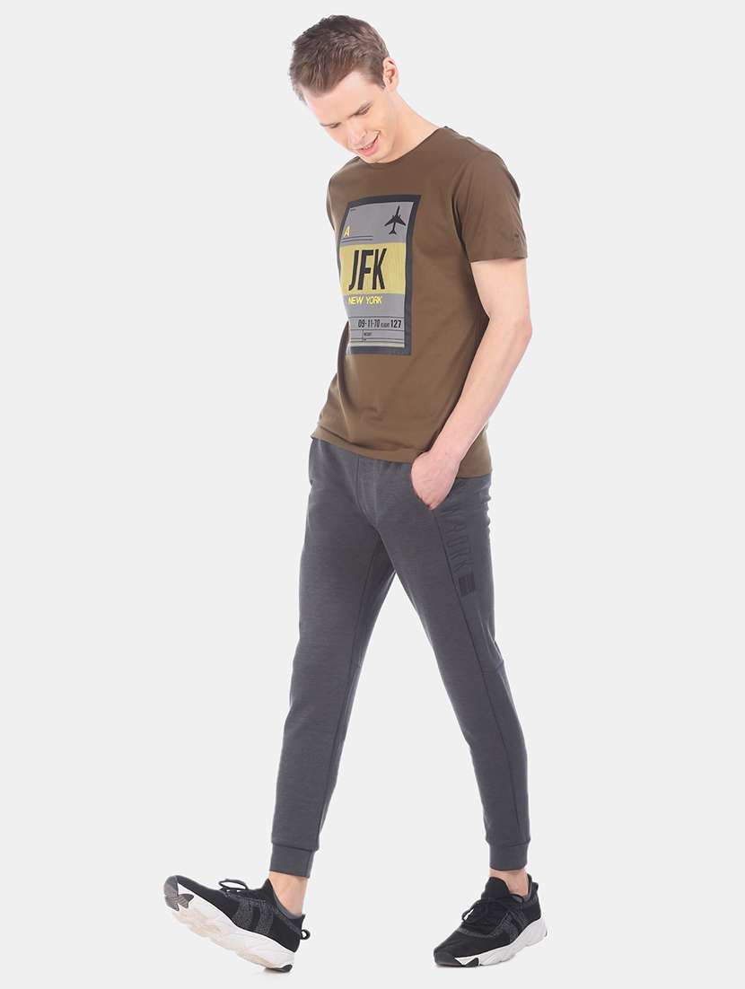 grey solid jogger - 17731995 -  Standard Image - 3