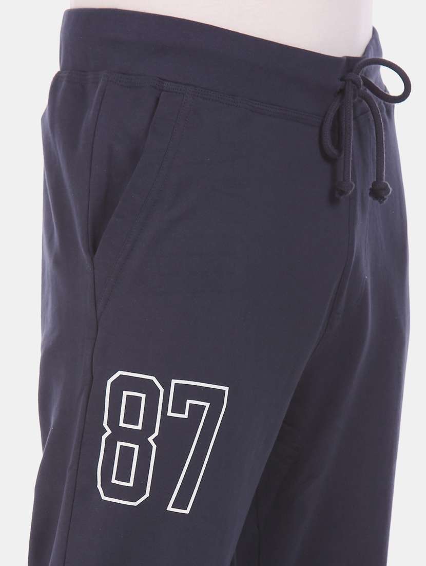 navy blue printed jogger - 17732004 -  Standard Image - 5