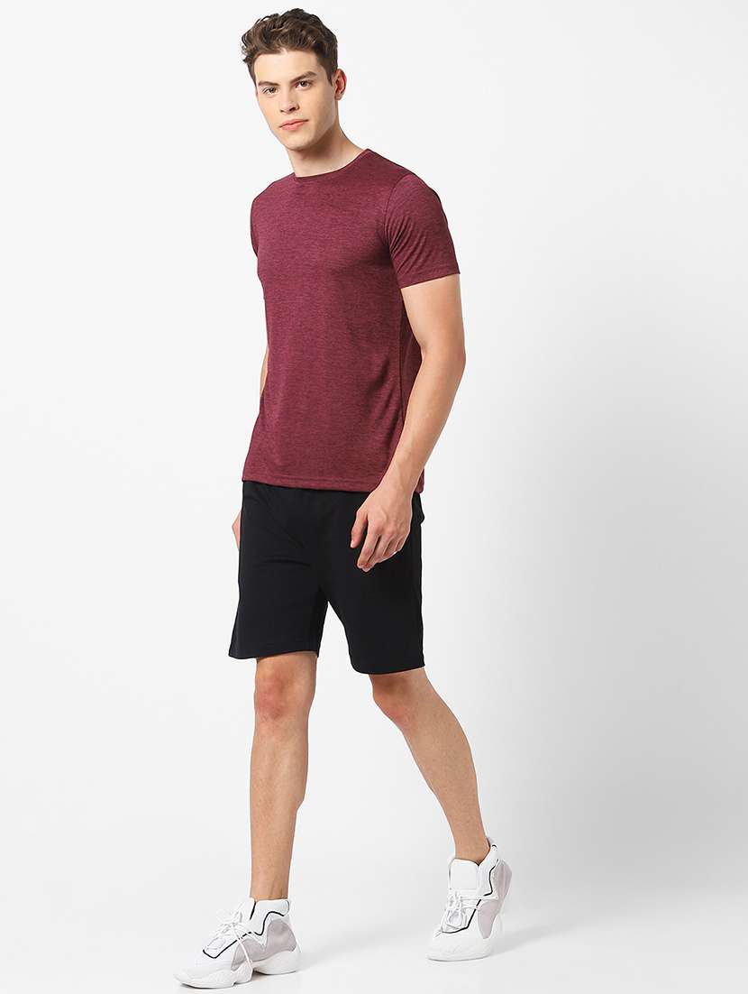 maroon solid t-shirt - 17732463 -  Standard Image - 3