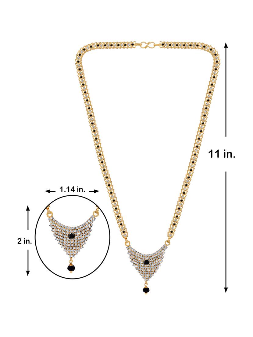gold beads mangalsutra - 17733050 - Standard Image - 3