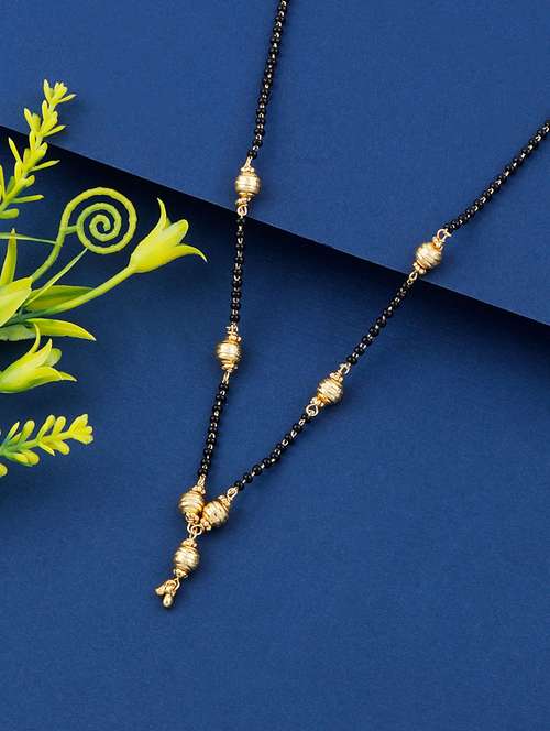 gold beads mangalsutra - 17733052 - Standard Image - 0