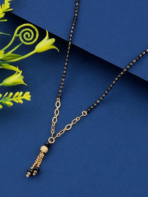 gold beads mangalsutra - 17733058 - Standard Image - 0
