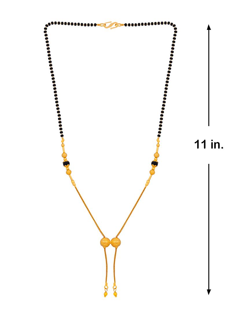 gold beads mangalsutra - 17733089 - Standard Image - 3