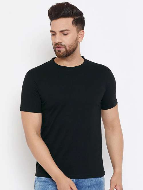 black solid t-shirt - 17733117 -  Standard Image - 0