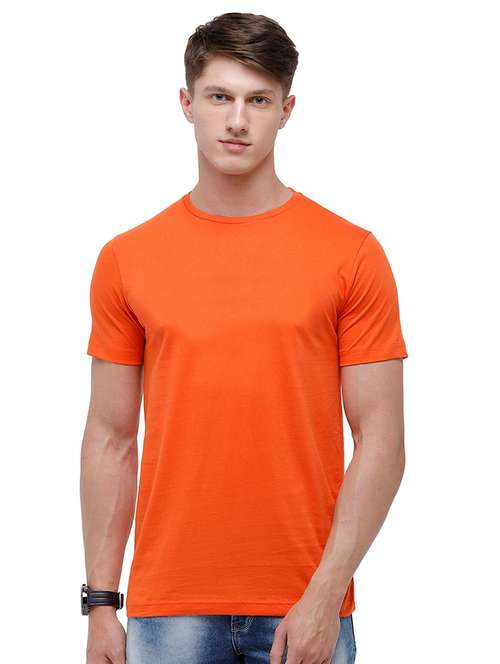 orange solid t-shirt - 17733119 -  Standard Image - 0