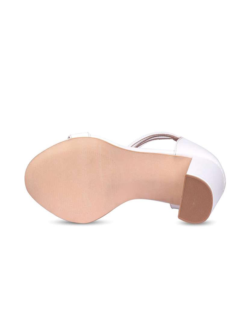 white synthetic closed back sandals - 17733796 - Standard Image - 5