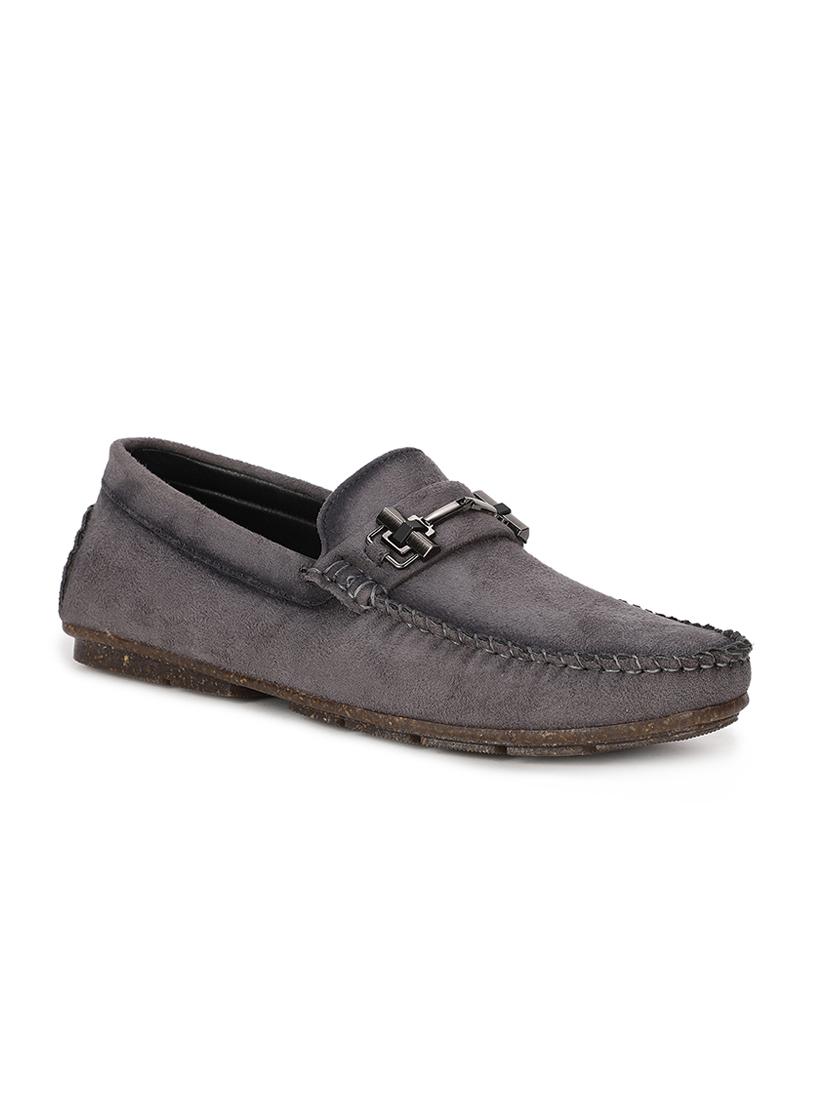grey suede slip on loafers - 17734808 -  Zoom Image - 0