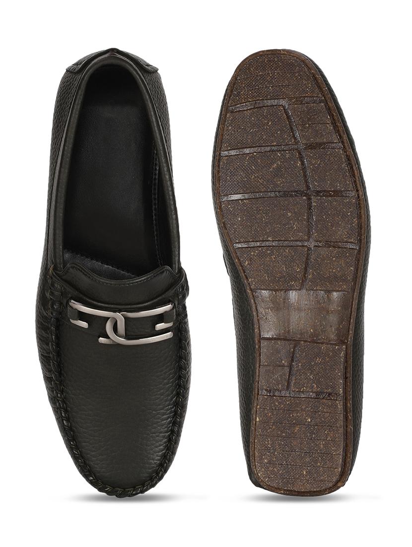green pu slip on loafers - 17734812 - Standard Image - 3