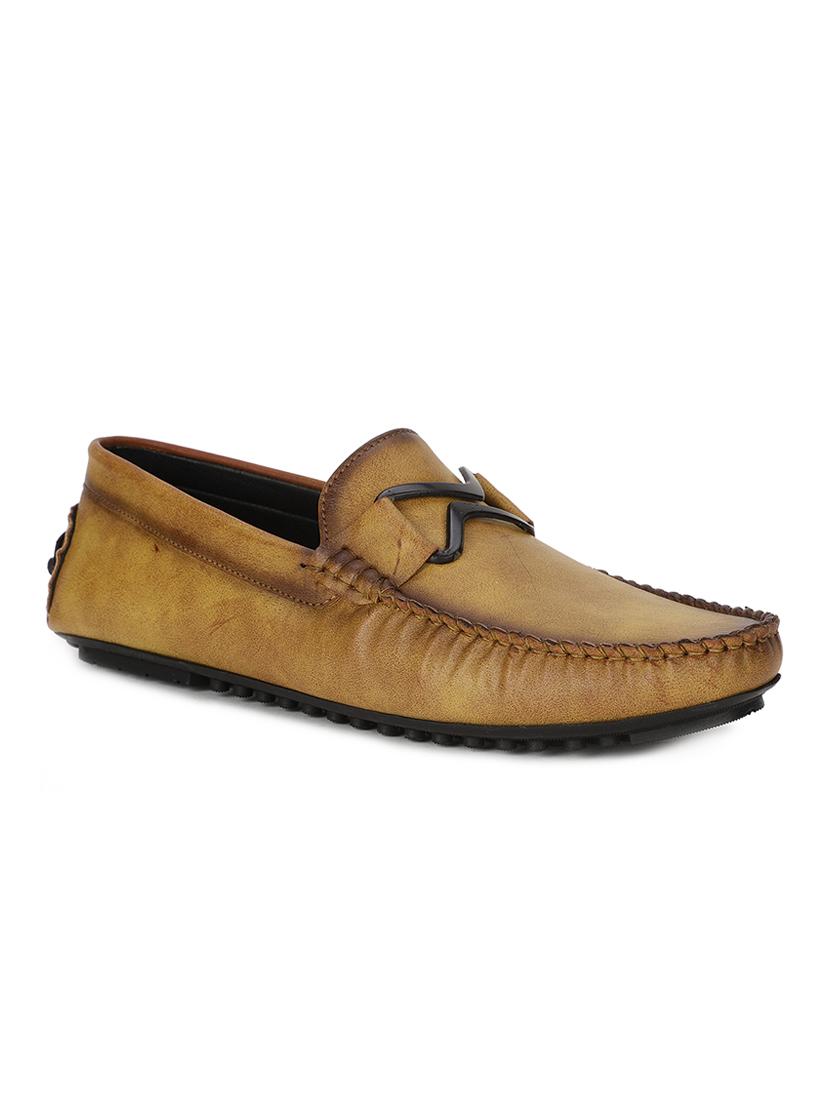 tan pu slip on loafers - 17734815 - Zoom Image - 0