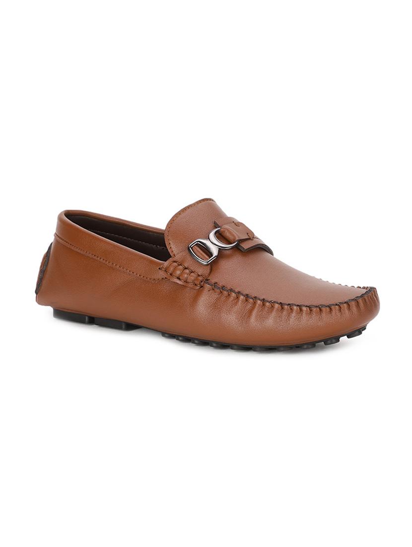 tan pu slip on loafers - 17734827 - Zoom Image - 0