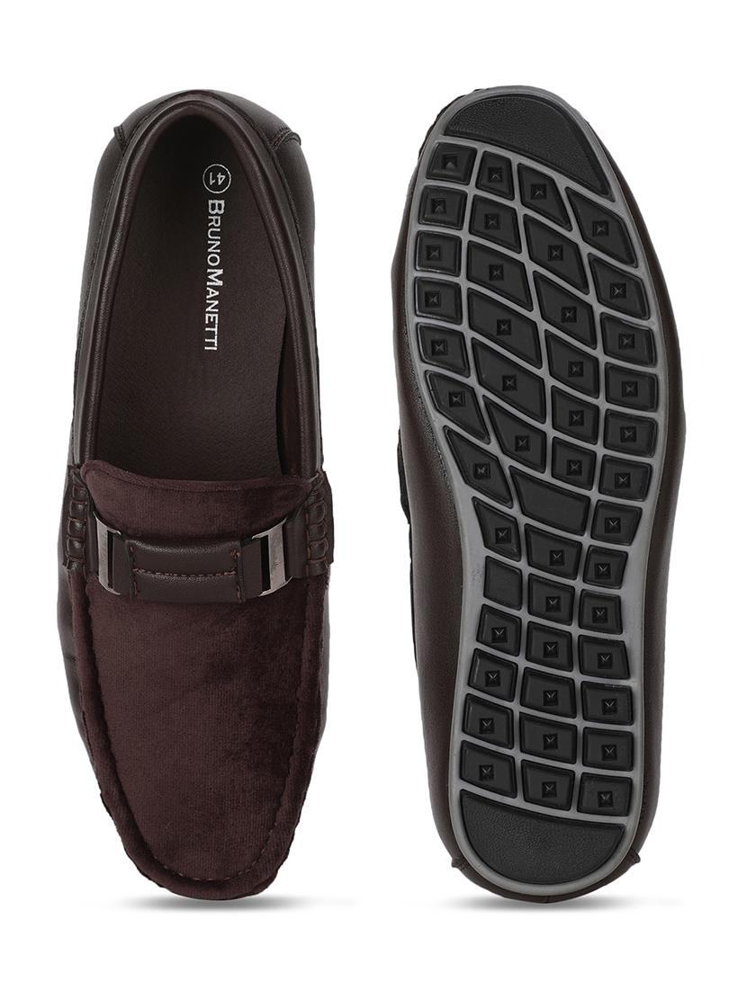 brown pu slip on loafers - 17734829 - Standard Image - 3