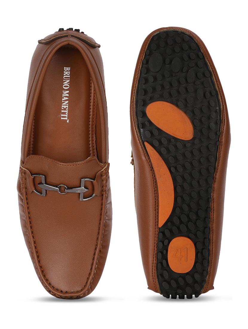 tan pu slip on loafers - 17734845 - Standard Image - 3