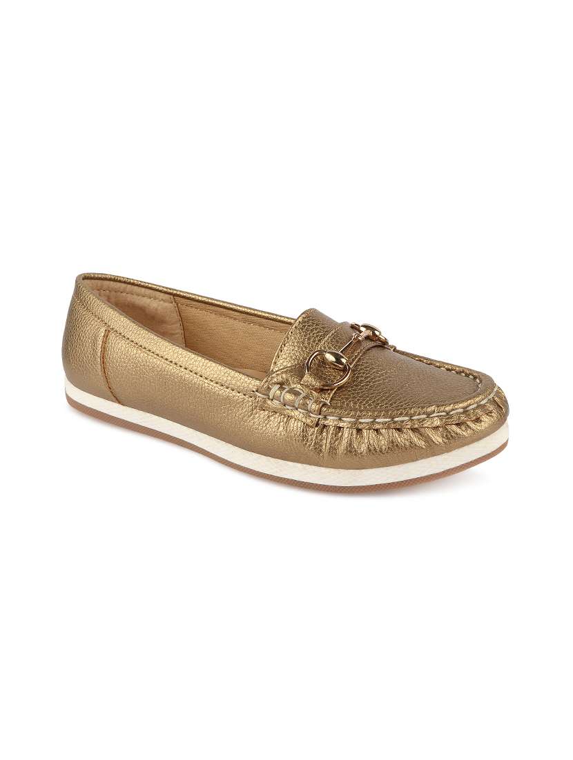 gold slip on loafers  - 17735095 -  Zoom Image - 0