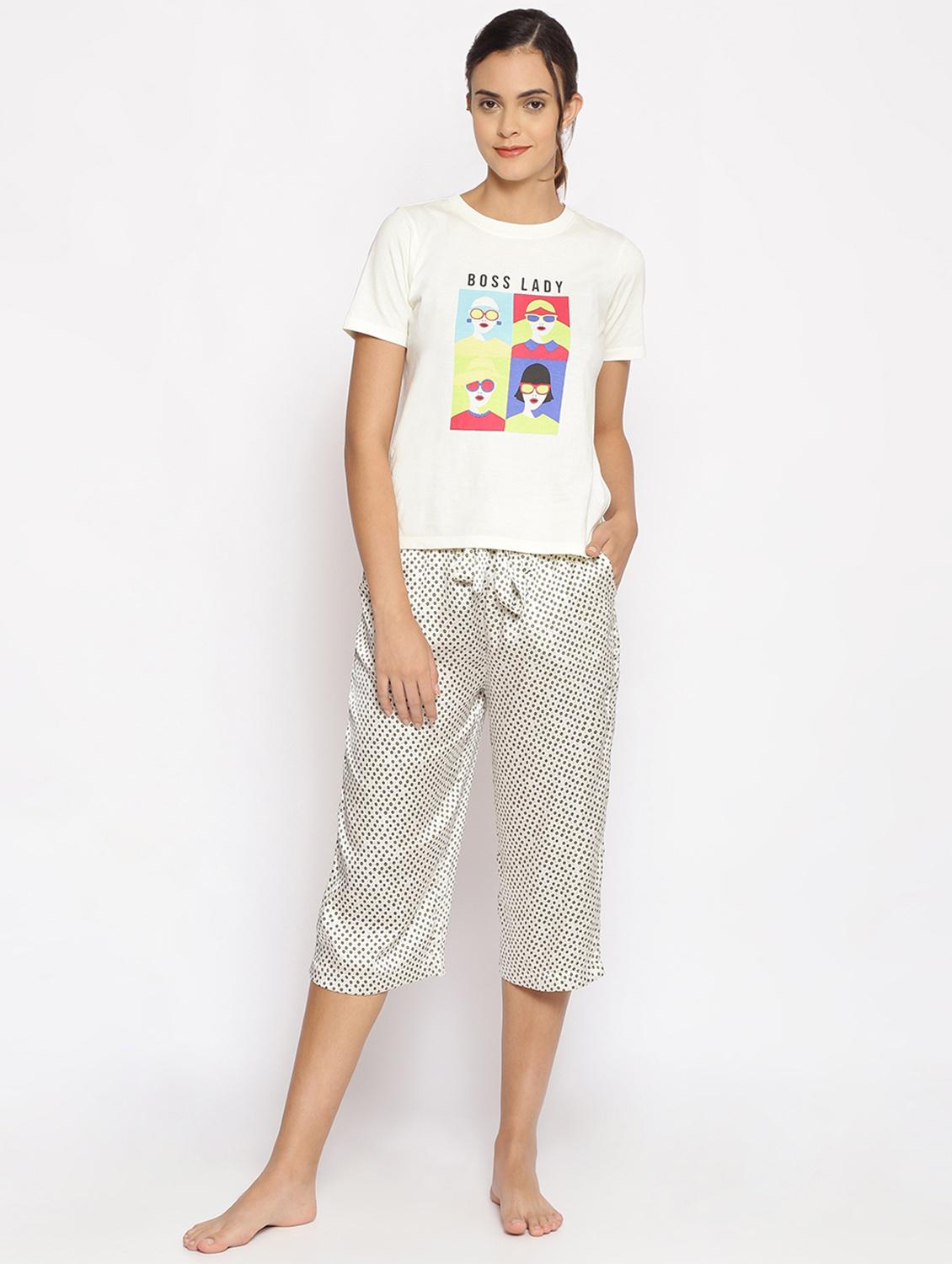tie front printed capri - 17735912 - Standard Image - 3