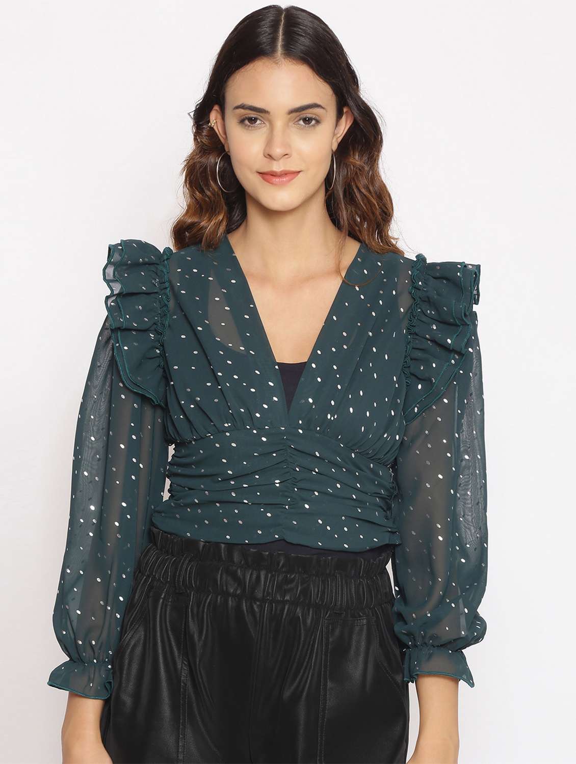 women's straight v neck top