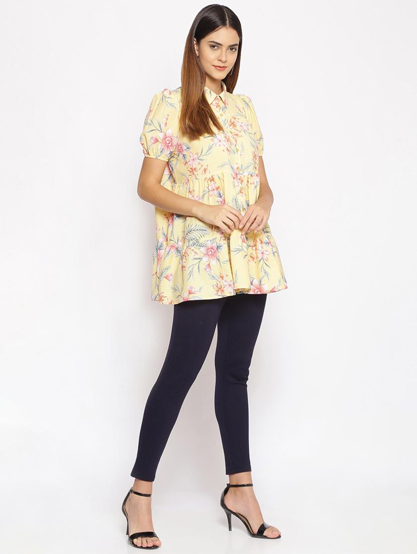 puff sleeved floral tunic - 17735976 - Standard Image - 3