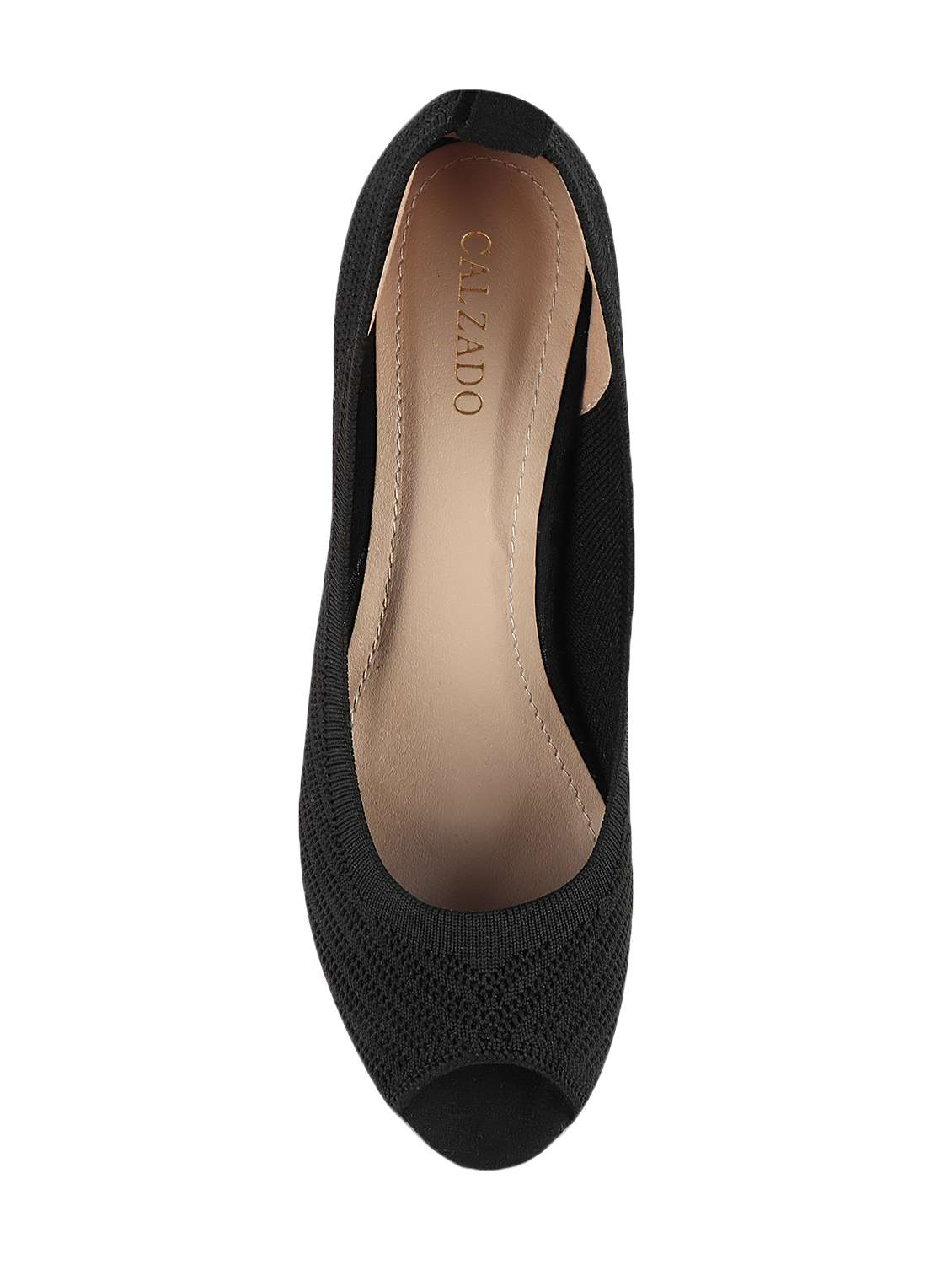 black synthetic platforms pumps - 17737480 -  Standard Image - 3