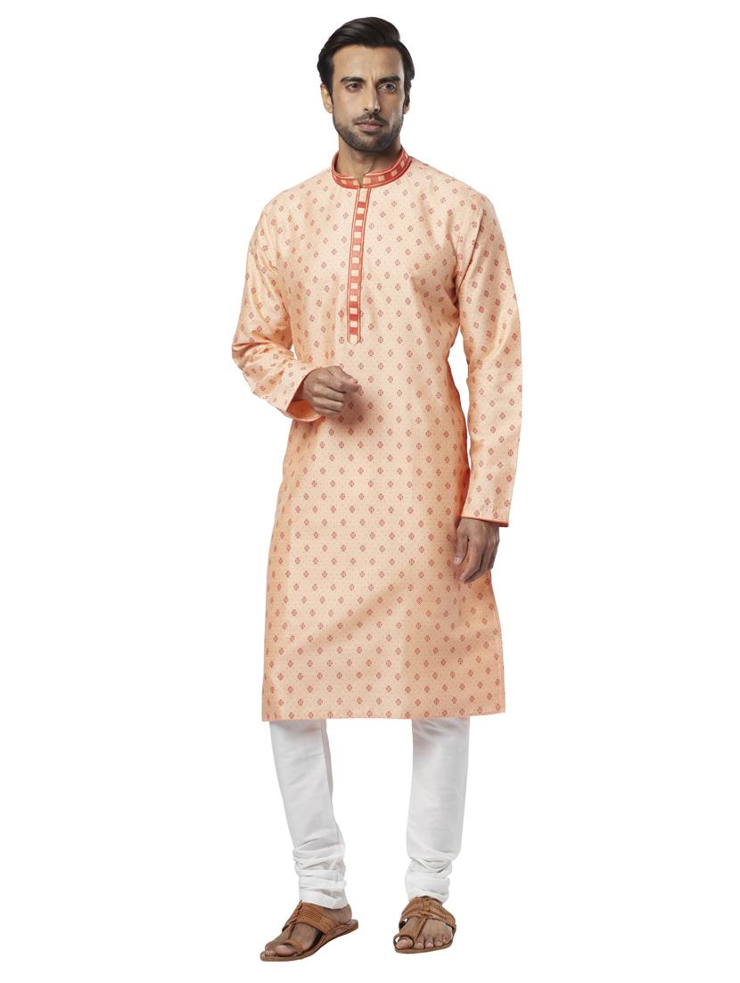 pink printed long kurta - 17737994 - Zoom Image - 0