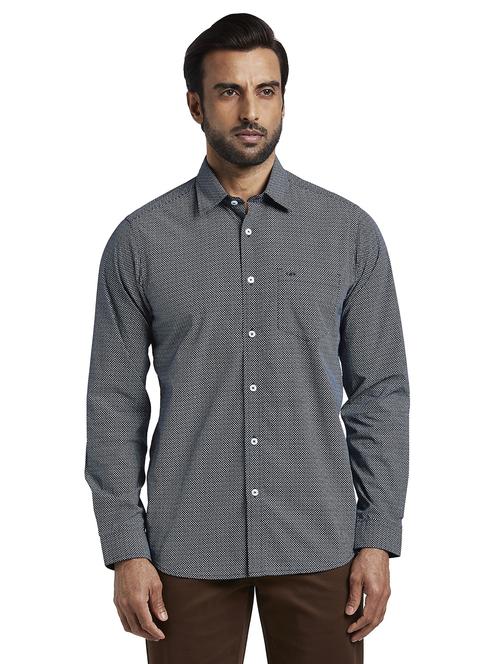 blue printed casual shirt - 17738001 -  Standard Image - 0