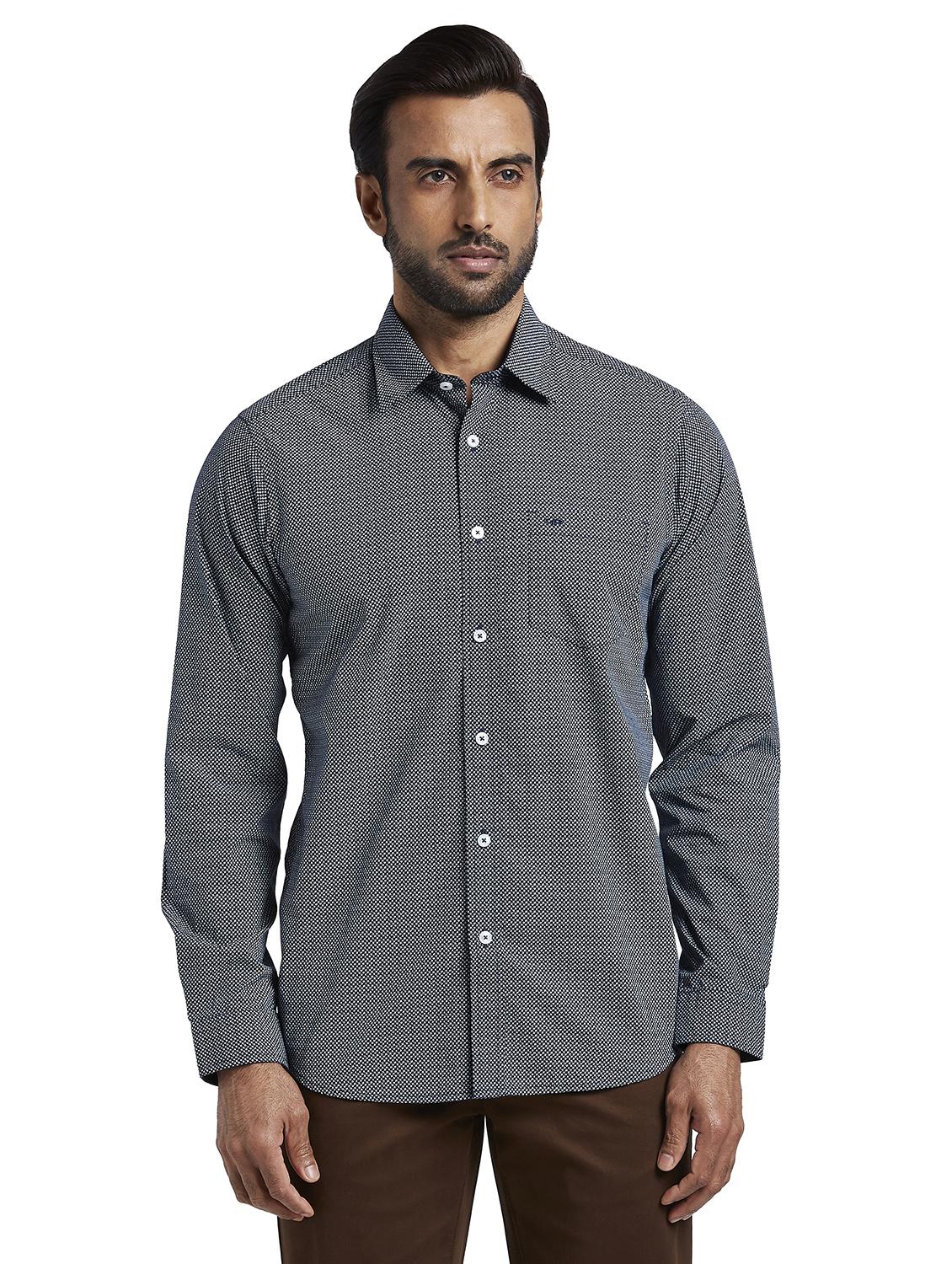 blue printed casual shirt - 17738001 -  Zoom Image - 0