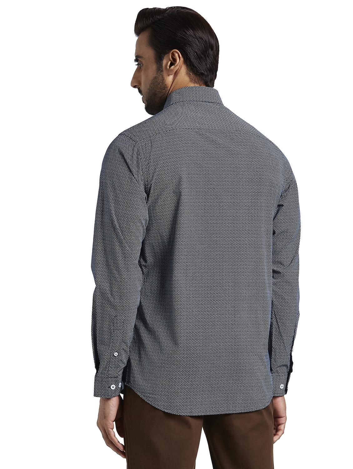 blue printed casual shirt - 17738001 - Standard Image - 3