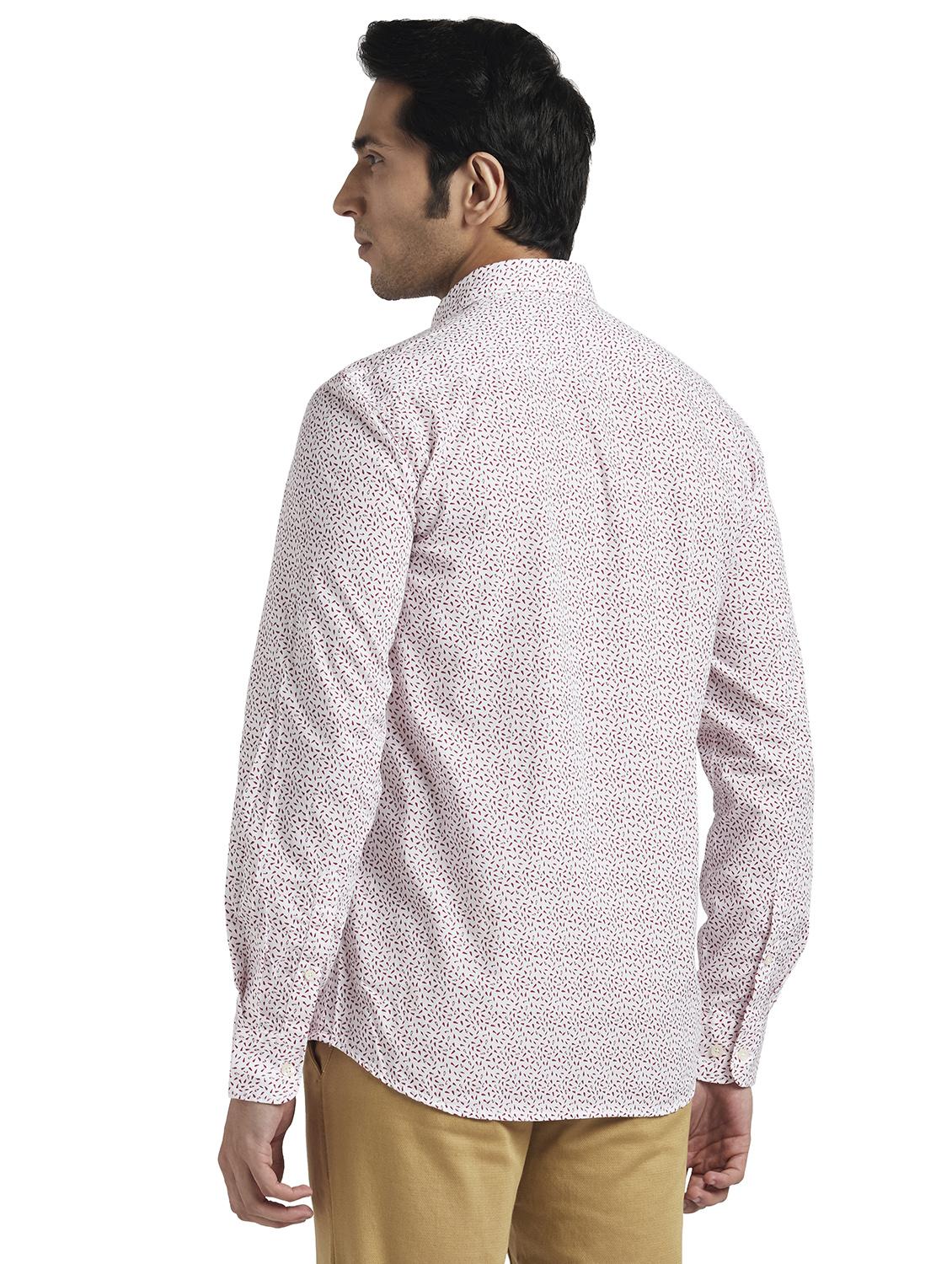 red printed casual shirt - 17738017 - Standard Image - 3