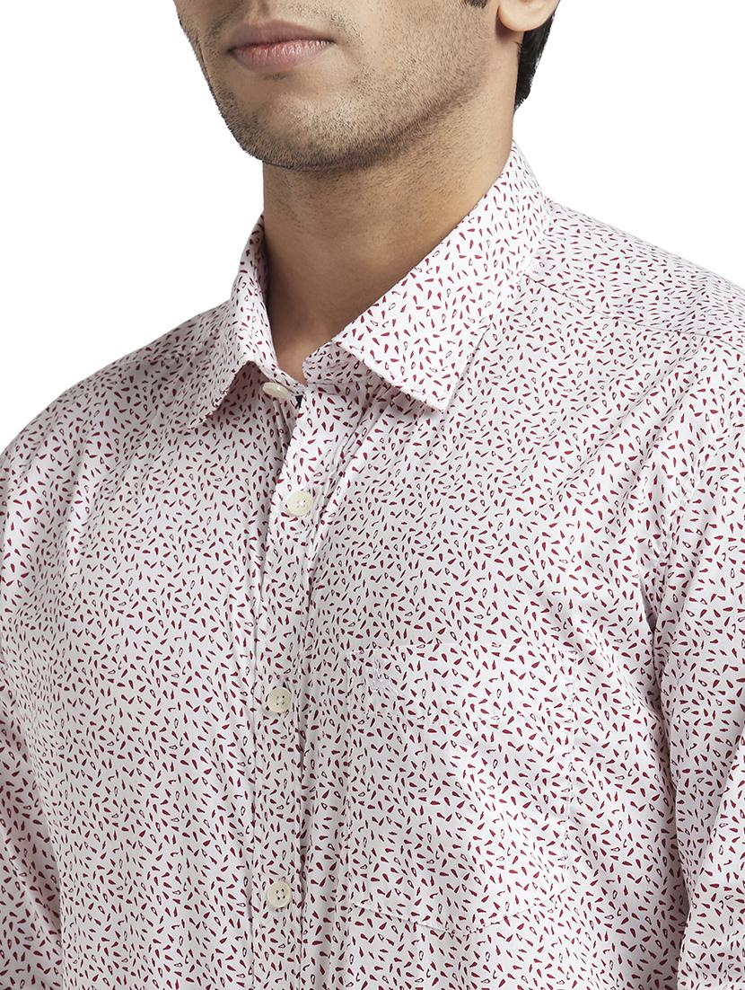 red printed casual shirt - 17738017 - Standard Image - 5