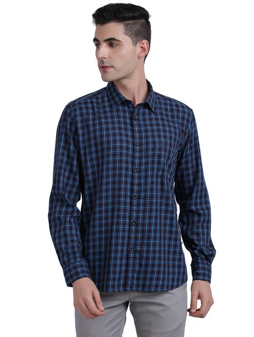 blue checkered casual shirt - 17738018 -  Standard Image - 0