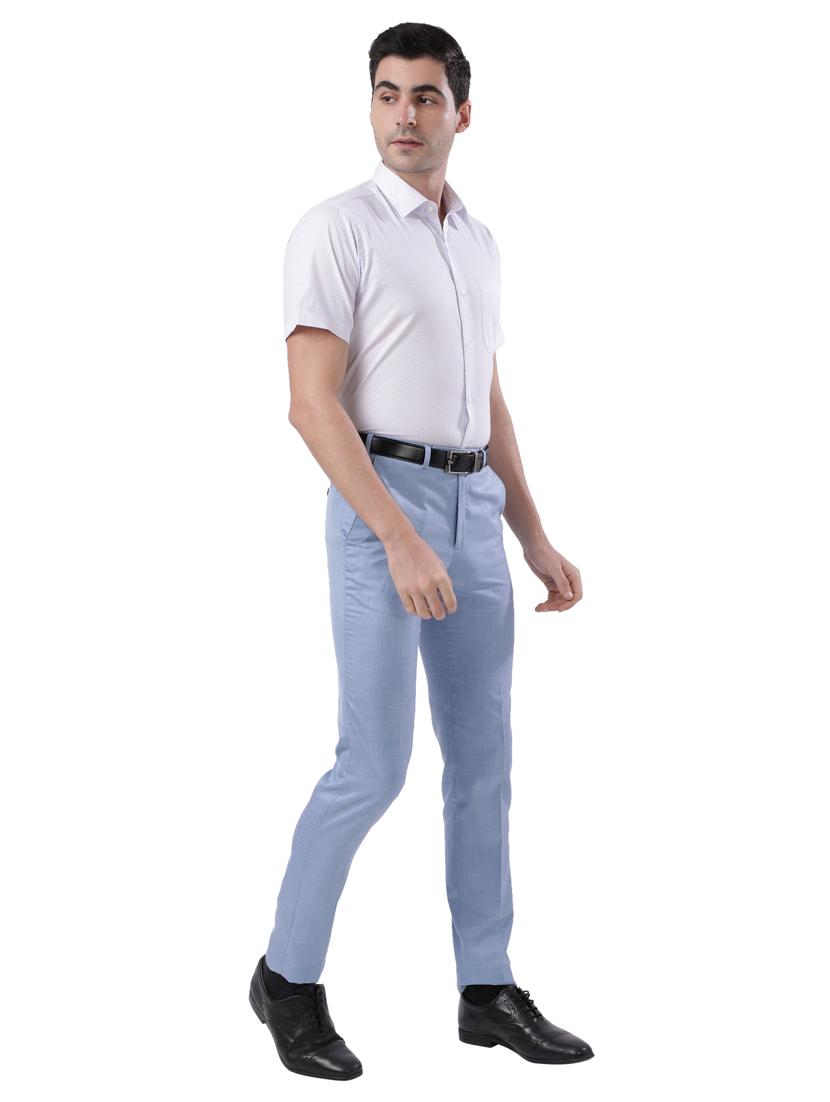 white printed formal shirt - 17738038 - Standard Image - 3