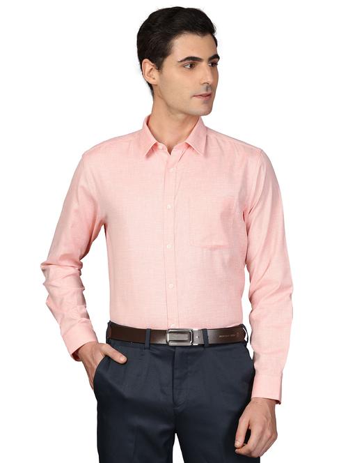 pink solid formal shirt - 17738167 -  Standard Image - 0