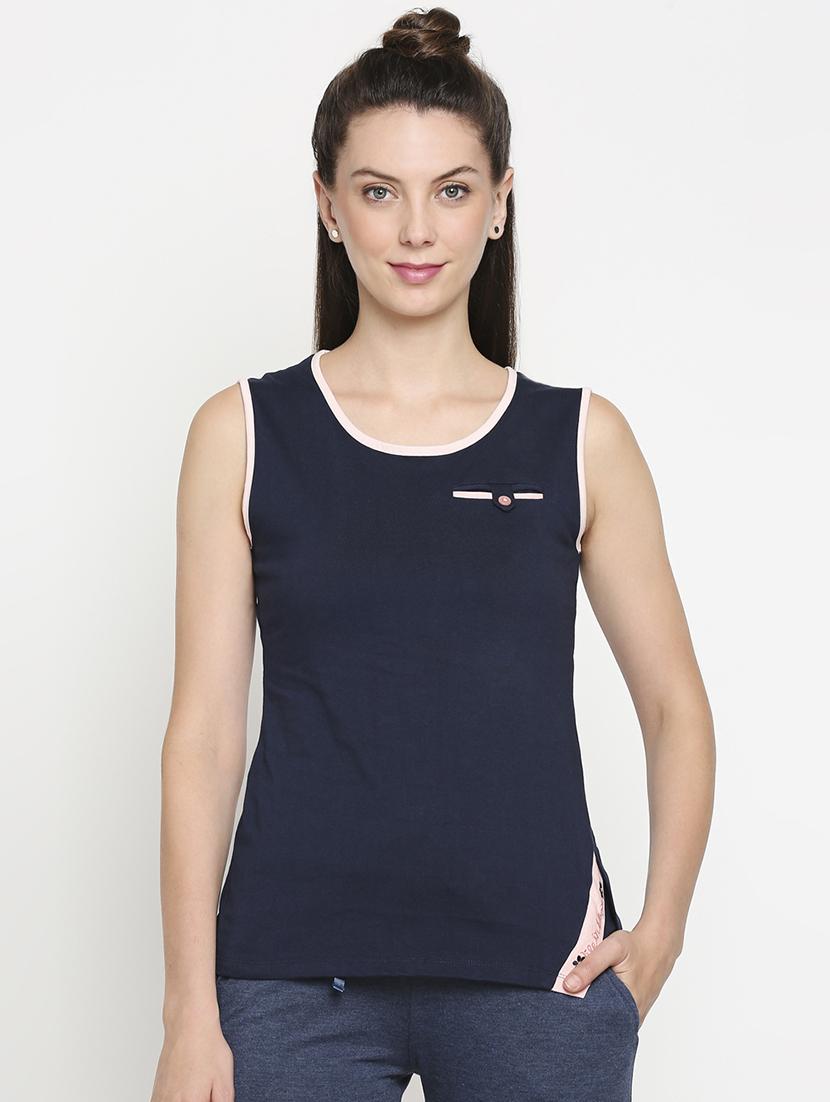 round neck contrast bind tee  - 17738277 -  Zoom Image - 0