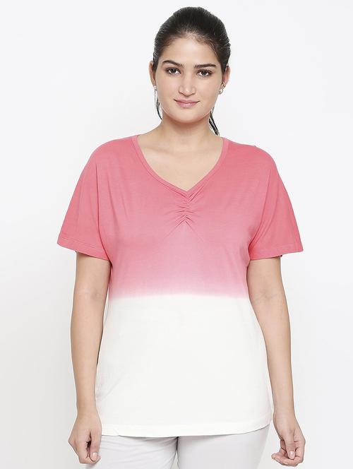 v-neck ombre  tee - 17738279 -  Standard Image - 0