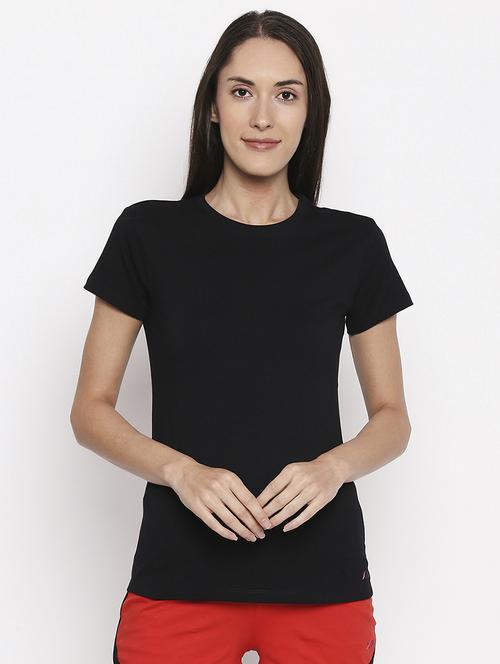 round neck solid tee - 17738285 - Standard Image - 0