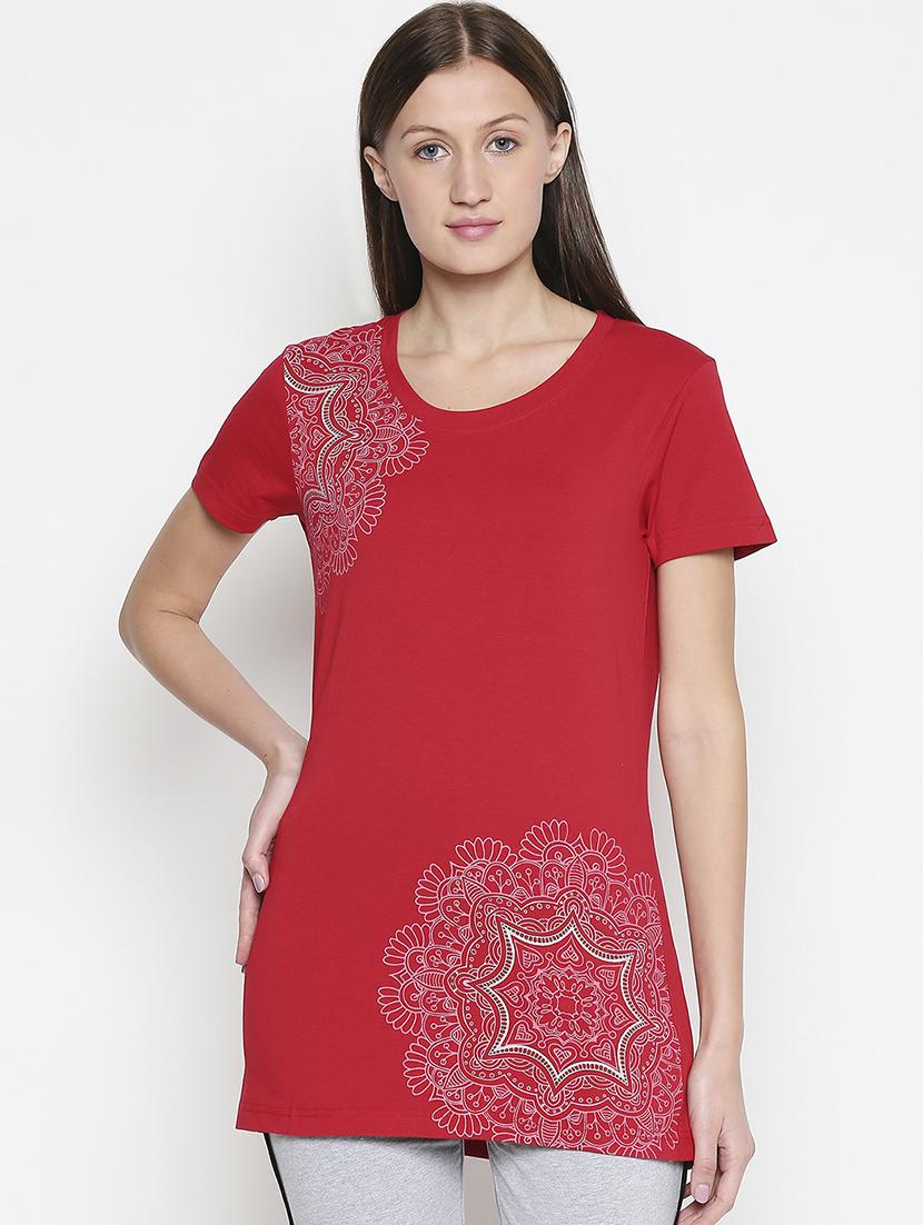 round neck printed tee - 17738313 - Zoom Image - 0