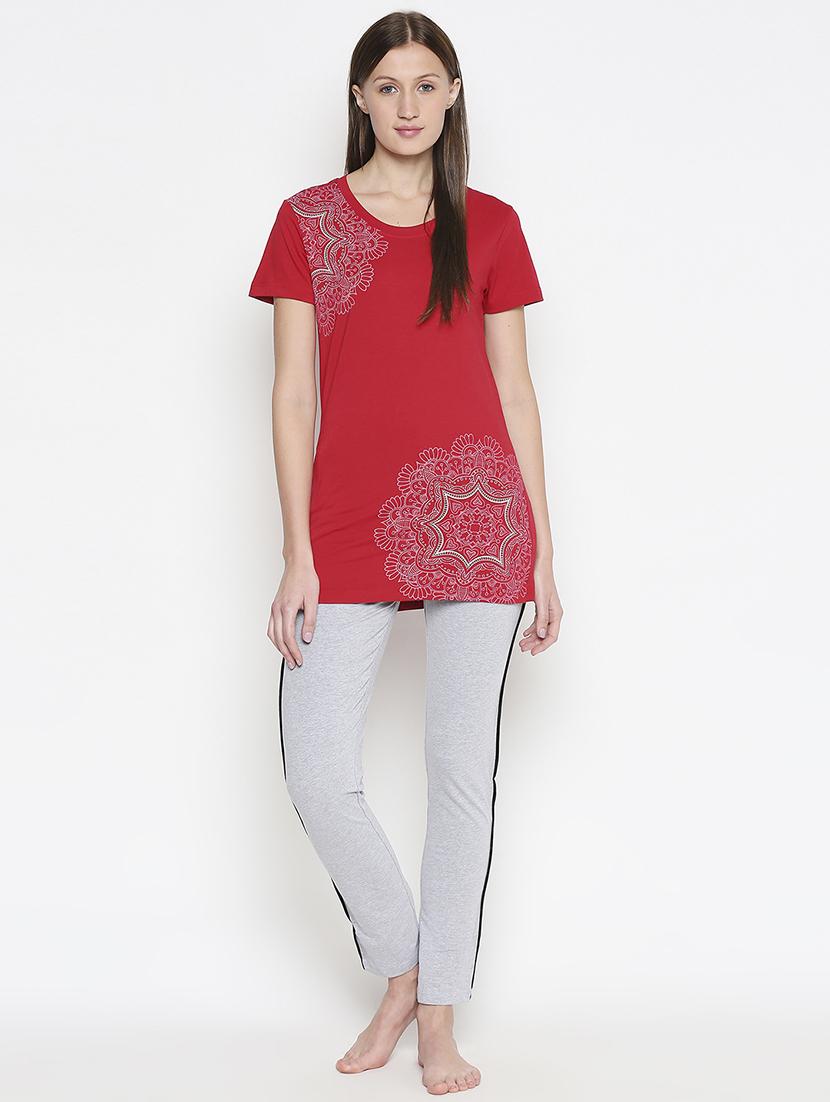 round neck printed tee - 17738313 - Standard Image - 3