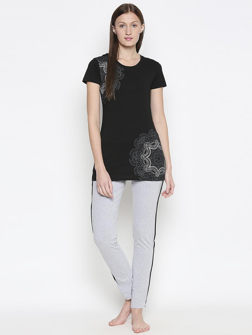 round neck printed tee - 17738316 - Standard Image - 3