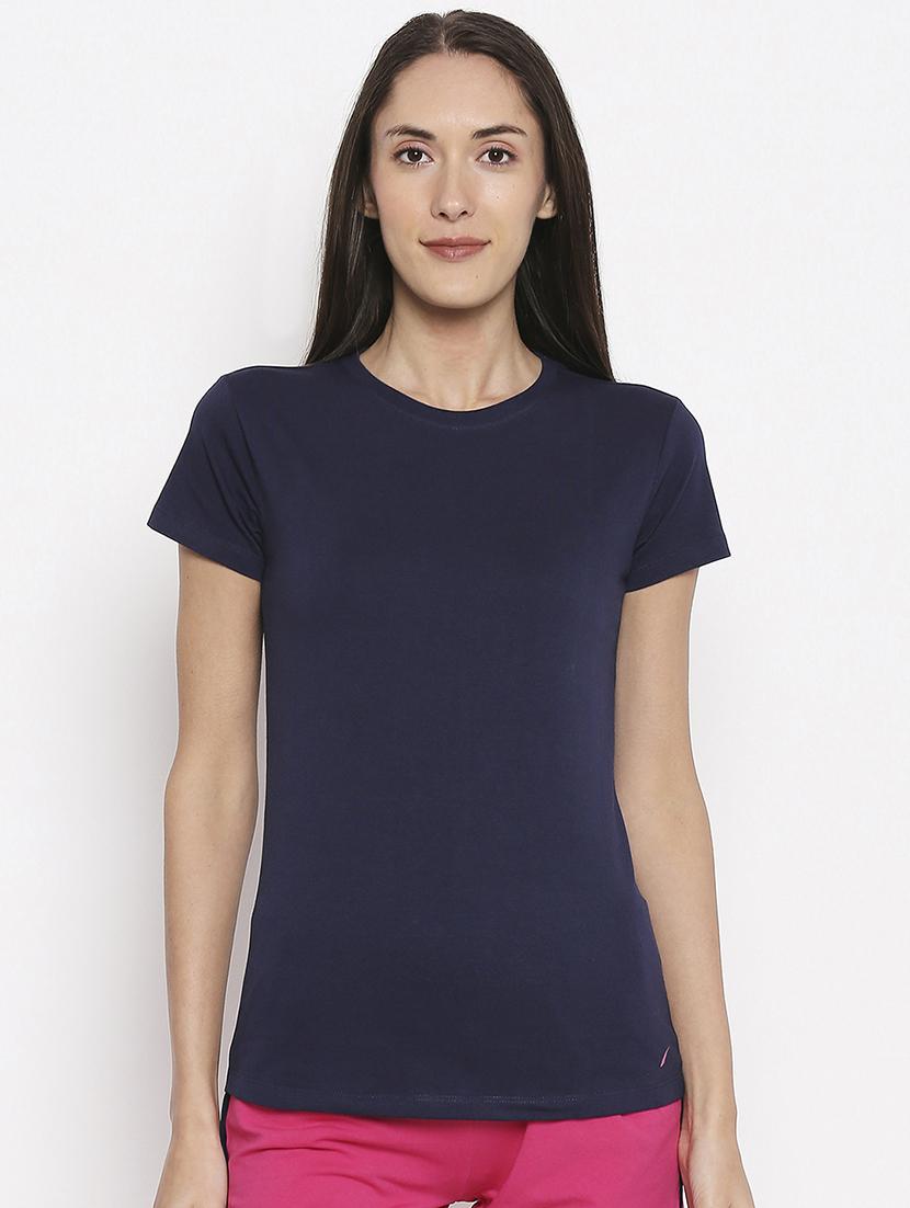 round neck solid tee - 17738330 - Zoom Image - 0