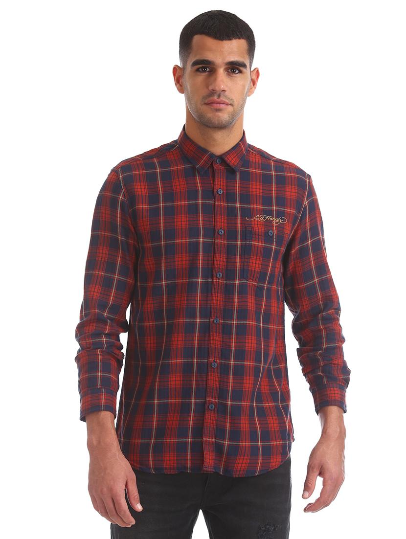 red checkered casual shirt - 17739479 - Zoom Image - 0