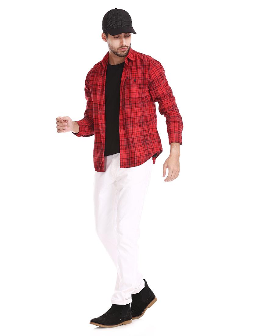 mens checks casual shirt - 17739519 - Standard Image - 3