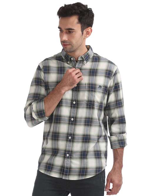 multi colored checkered casual shirt - 17739830 - Standard Image - 0