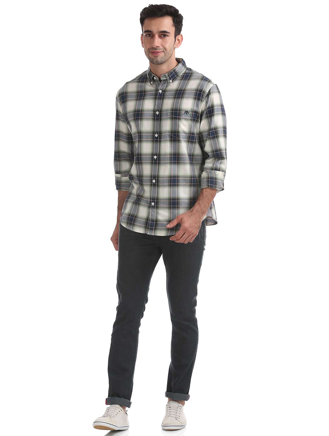 multi colored checkered casual shirt - 17739830 - Standard Image - 3
