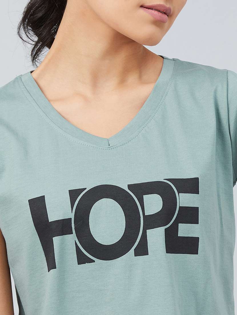 green cotton crop tshirt - 17739983 -  Standard Image - 5