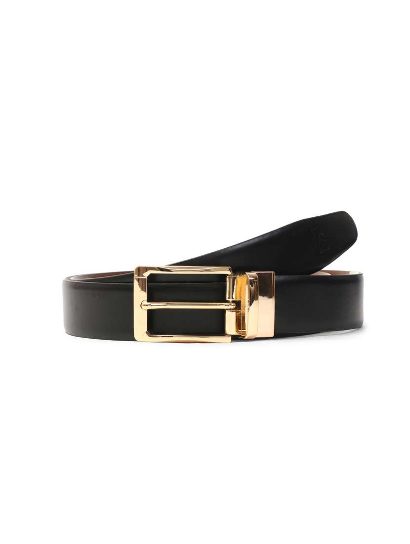 black leather belt
