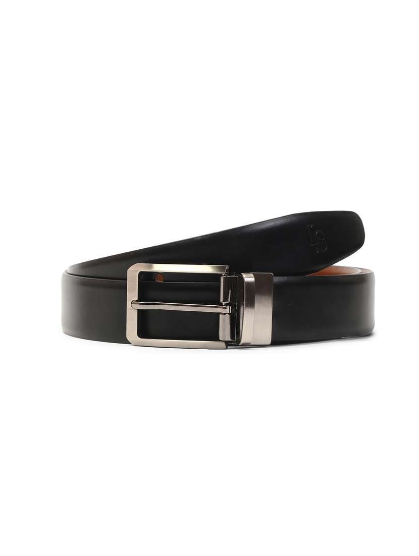 black leather belt